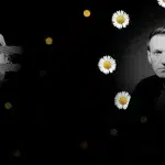 Illustration showing US journalist Gonzalo Lira (left) in darkness and his eyes and mouth covered by newspaper strips, and Russian opposition politician Alexei Navalny (right) in a spot of light and surrounded by flowers. Photo: MintPress News.