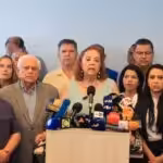 Venezuelan opposition candidates give press conference. Photo: Misión Verdad.