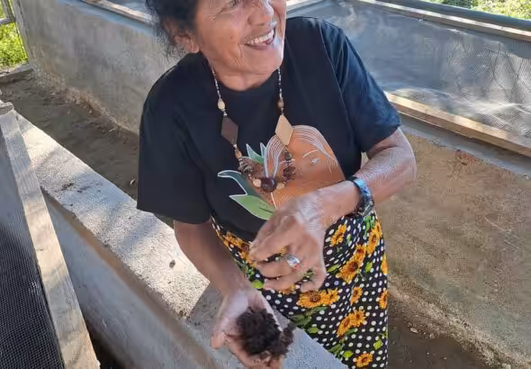Rosibel Ramos, member of the Nicaraguan women's cooperative Las Diosas. Photo: Author.