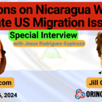 Poster for Orinoco Tribune's interview with Nicaragua Solidarity Coalition activists Barbara Larcom and Jill Clark-Gollub. Photo: Orinoco Tribune.