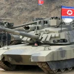 WPK General Secretary and President of the State Affairs, Kim Jong Un driving a new-type tank in Pyongyang, DPR Korea, Wednesday, March 13, 2024. Photo: Associated Press.