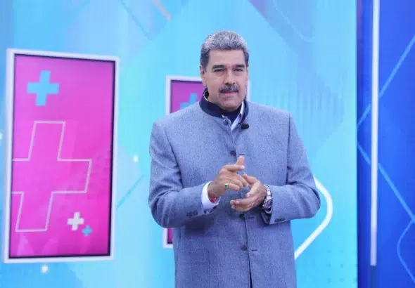 Venezuelan President Nicolás Maduro on his TV program Con Maduro+.