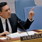 Venezuelan permanent representative to the United Nations, Samuel Moncada, speaking at the UN Security Council. Photo: X/@CancilleriaVE.