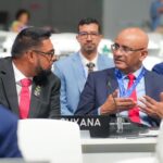 Guyanese President Irfaan Ali (left) and Vice President Bharrat Jagdeo (right). File photo.