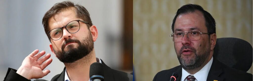 Chilean President Gabriel Boric (left) and Venezuelan Foreign Affairs Minister Yván Gil (right). Photo: Reuters/Al Jazeera.
