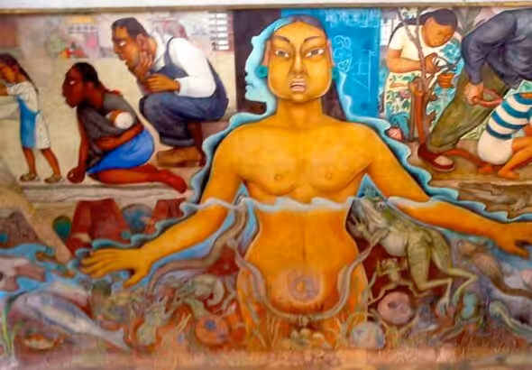 Diego Rivera (Mexico), El Agua, Origen de la Vida (‘Water, Origin of Life’), 1951. Photo: Tricontinental/File photo.