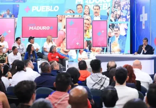 President Maduro speaks on television: Photo: Alba Ciudad.
