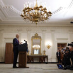 US President Joe Biden delivers remarks after signing legislation giving $95 billion in aid to Ukraine, Israel and Taiwan, on April 24, 2024. Photo: Chip Somodevilla/Getty Images.