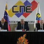 Venezuela's National Electoral Council President Elvis Amoroso giving statements to the press on April 11, 2024. Photo: X/@cneesvzla.