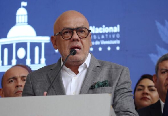 Head of the Venezuelan government delegation to the dialogues with the opposition, National Assembly Deputy Jorge Rodríguez. Photo: Wilmer Errades/File photo.