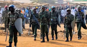 An undated picture of the Kenya Police doing patrols. Photo: Haïti Liberté/File photo.
