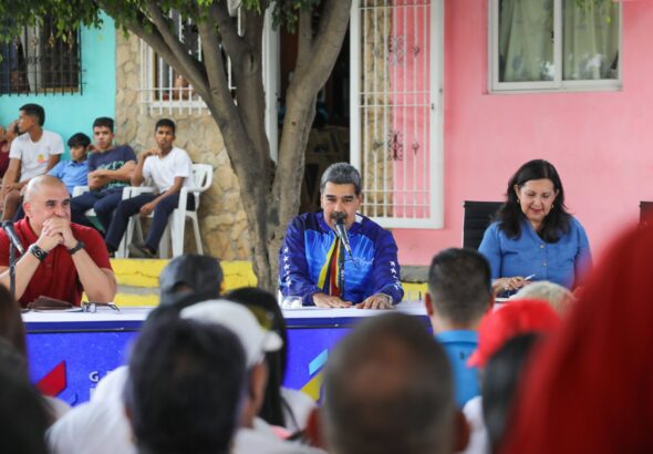 President Nicolás Maduro speaks to the people. Photo: Archive.