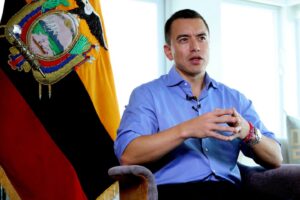 President of Ecuador, Daniel Noboa. Photo: Primicias.