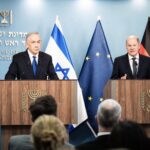 German Chancellor Olaf Scholz (Right) with Israeli PM Benjamin Netanyahu (Left). Photo: Chancellor's Office.