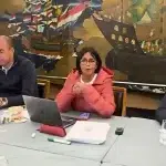 Venezuelan Vice President Delcy Rodríguez issues statements after arriving in the Netherlands for a new round of International Court of Justice hearings on the Essequibo case. Photo: Video screenshot/X/@delcyrodriguezv.