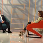 Zulia governor and Un Nuevo Tiempo presidential candidate Manuel Rosales during the interview at Venevision. Photo: Venevision.