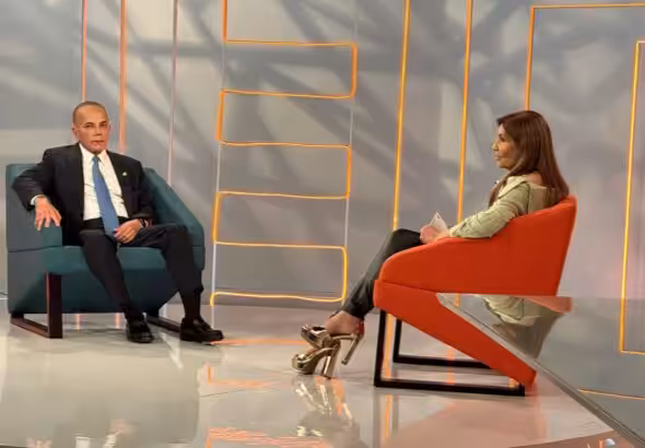 Zulia governor and Un Nuevo Tiempo presidential candidate Manuel Rosales during the interview at Venevision. Photo: Venevision.