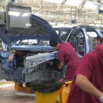 Assembly line at Chinese all-electric car company Nio. Photo: Struggle La Lucha/File photo.