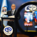 Venezuelan Attorney General Tarek William Saab issues statements to the press on Tuesday, April 16, 2024. Photo: X/@MinPublicoVEN.