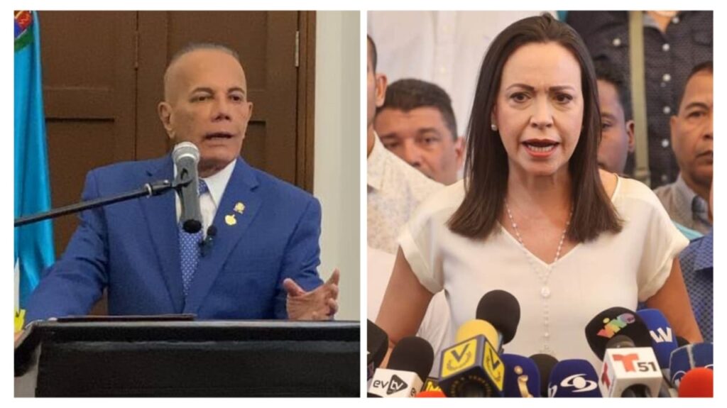 Zulia Governor Manuel Rosales (left) and far-right politician María Corina Machado (right). Photo: RedRadioVE.