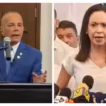 Zulia Governor Manuel Rosales (left) and far-right politician María Corina Machado (right). Photo: RedRadioVE.