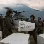 US Marines Delivering aid after an earthquake in Nepal, 2015. Photo: Department of Defense.