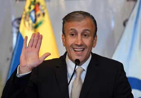 A frontal shot of Tareck El Aissami. Photo: Archive.