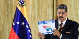 Venezuelan President Nicolás Maduro speaks during the presentation of the Organic Law for the Defense of Guayana Esequiba. Photo: Presidential Press/File photo.