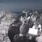 Compilation image of migrant workers, Israel's genocidal projections to build resorts on the Gaza Strip and the Israeli & Indian flags. Photo: The Cradle.