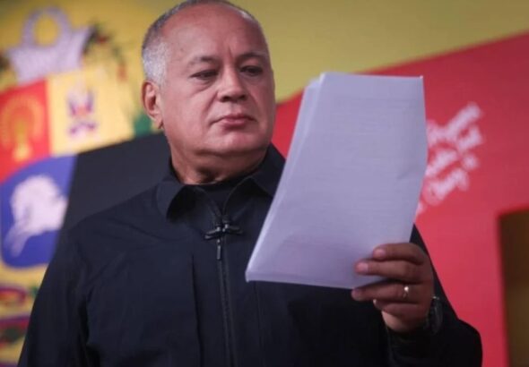 PSUV Deputy Diosdado Cabello during episode #478 of his television program "Con el Mazo Dando," on Wednesday, May 29, 2024. Photo: X/@ConElMazoDando.