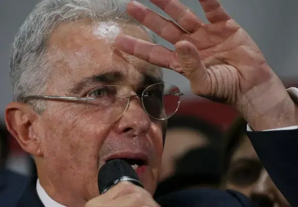 Former president of Colombia, Álvaro Uribe, formally accused of bribery charges in court. Photo: AP/Iván Valencia.