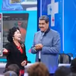 President Nicolás Maduro and Dr. Tao Yita, president of the China Special Economic Zones Research Center, announce the proposal to organize the World SEZ Forum in Venezuela on "Con Maduro+". April 29, 2024. Photo: Presidential Press.