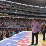 Venezuelan President Nicolás Maduro and his wife, National Assembly Deputy Cilia Flores greeting the audience during the opening ceremony of the Viva Venezuela World Festival at the Simón Bolivar Stadium in Caracas, May 10, 2024. Photo: Presidential Press.