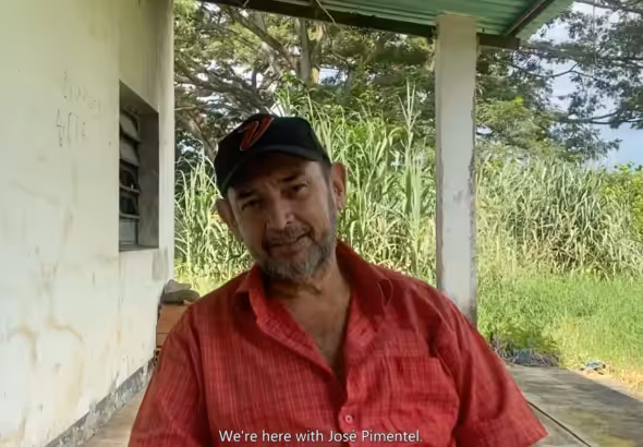 José Pimentel, peasant leader & land defender in San Carlos, Cojedes, Venezuela. Photo: Alliance for Global Justice.