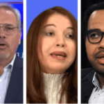 From left to right: Venezuelan far-right "influencers:" Andrés Izarra, Miguel Ángel Rodríguez, Maibort Petit, Daniel Lara Farías, and Wender Villalobos. Photo: RedRadioVE.