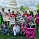 Protest in Washington, DC on April 18. Photo: Michelle Ellner/Codepink.