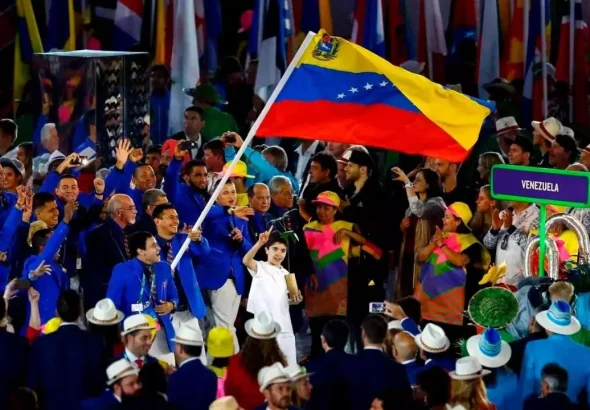 Venezuelan Olympics delegation for the 2016 Rio Olympics. File photo.