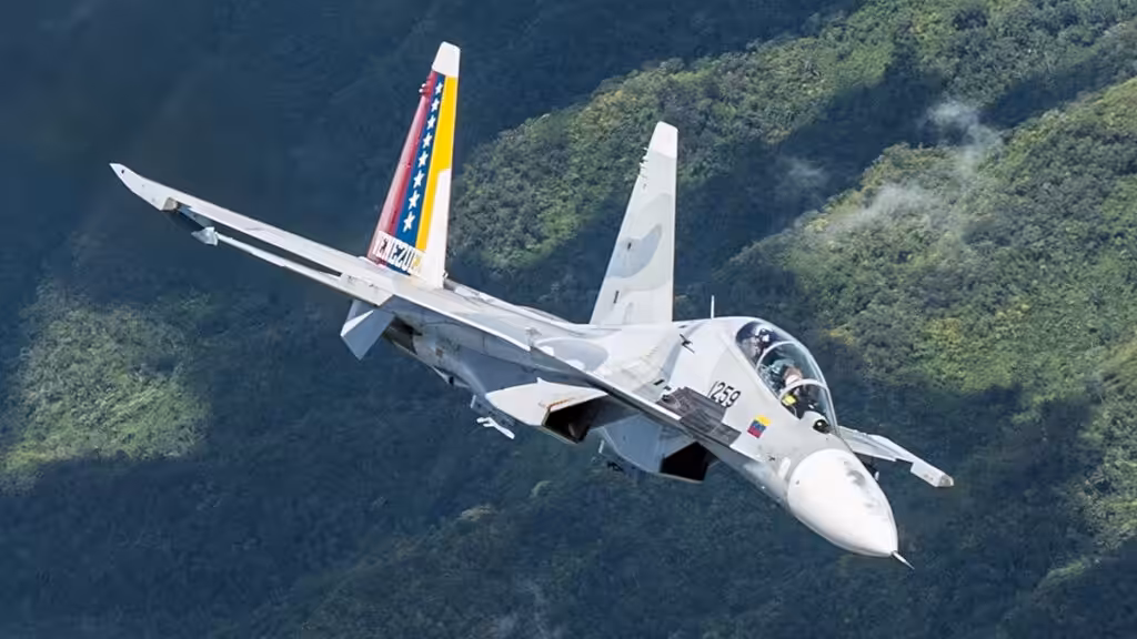 A Russian Sukhoi 30-MK2 fighter jet of the Venezuelan armed forces. Photo: FANB.