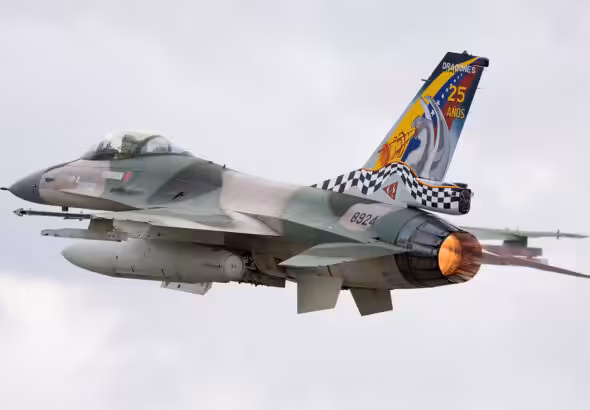 Venezuelan Air Forces’ General Dynamics F-16A Fighting Falcon. Photo: Chris Lofting/Wikipedia/File photo.