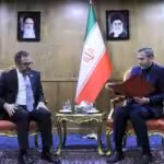 Venezuelan Foreign Minister Yván Gil with his acting Iranian counterpart, Ali Bagheri Kani, in Tehran on May 22, 2024. Photo: Ministry of Foreign Affairs of Iran.