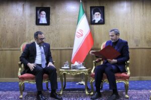 Venezuelan Foreign Minister Yván Gil with his acting Iranian counterpart, Ali Bagheri Kani, in Tehran on May 22, 2024. Photo: Ministry of Foreign Affairs of Iran.