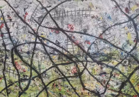 Ecological smokescreen, Oil on Canvas, Jean-Pierre Civade, 2023.