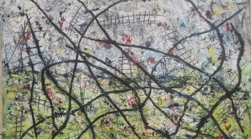 Ecological smokescreen, Oil on Canvas, Jean-Pierre Civade, 2023.