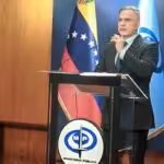 Venezuelan Attorney General Tarek William Saab speaks on the investigations regarding the PDVSA-Crypto corruption plot, May 2, 2024. Photo: X/@VTVcanal8.