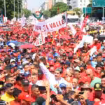 Venezuelan President Nicolás Maduro marching with Venezuelan workers and supporters during the May Day march in Caracas on May 1, 2024. Photo: X/@PartidoPSUV.