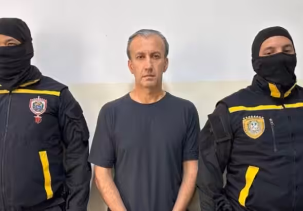 Former Venezuelan minister for petroleum, Tareck El Aissami, in custody following corruption charges. Photo: File photo.