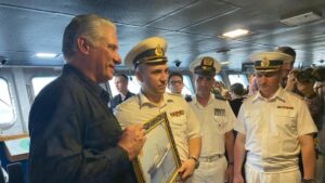 Featured image: Cuban President Miguel Díaz-Canel Bermúdez visiting the Russian frigate Admiral Gorshkov, Havana, Cuba, June 15, 2024. Photo: X@DiazCanelB.