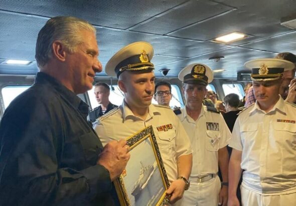 Featured image: Cuban President Miguel Díaz-Canel Bermúdez visiting the Russian frigate Admiral Gorshkov, Havana, Cuba, June 15, 2024. Photo: X@DiazCanelB.