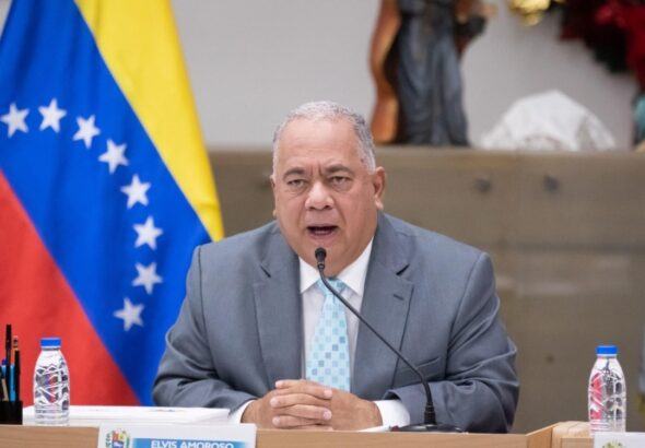 The president of Venezuela's National Electoral Council, Elvis Amoroso. Photo: File photo.