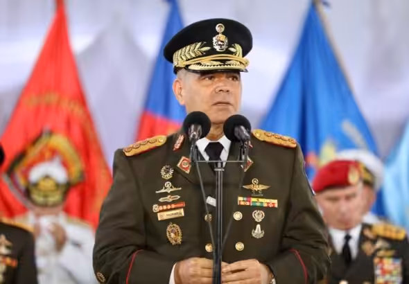 Venezuelan Defense Minister Vladimir Padrino during a ceremony in 2023. Photo: File photo.